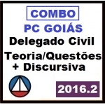 COMBO Delegado Civil Goiás - PC GO 2016.2 - Teoria/Exercícios + Prova Discursiva